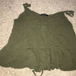 Green summer top